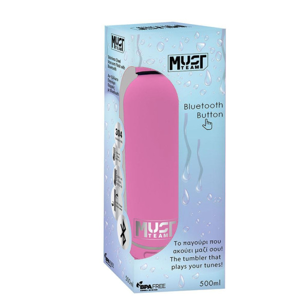 ΠΑΓΟΥΡΙ ΘΕΡΜΟΣ ΑΝΟΞΕΙΔΩΤΟ MUST 500 ML ΜΕ BLUETOOTH